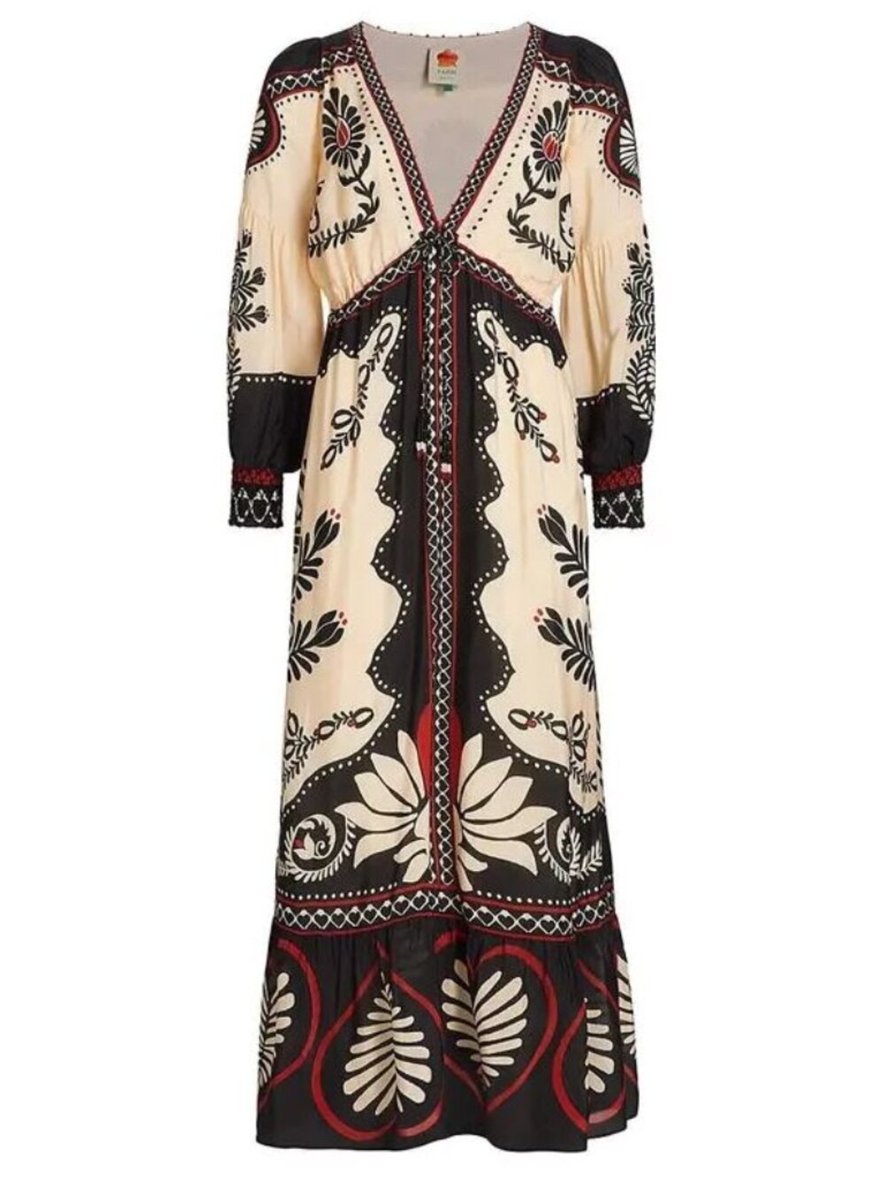 Absolutely stunning FARM Rio Passion Scarf Maxi Dress sz XS NWT - Picture 2 of 7